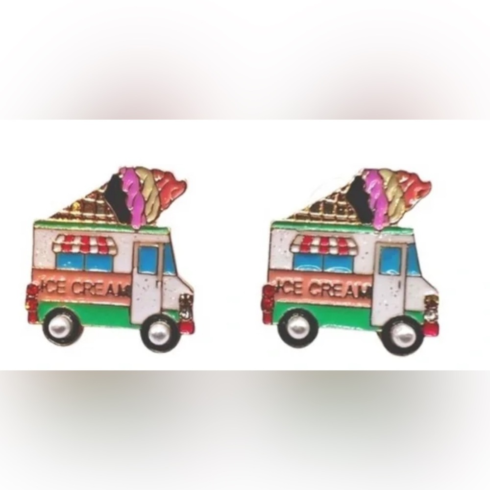 NWT SUGARFIX by BAUBLEBAR Sundae Funday Ice Cream Truck Earrings